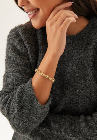 Act Recycled Bracelet Gold-pla