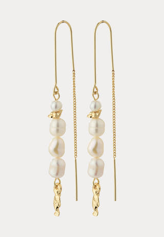Berthe Pearl Chain Earrings Go