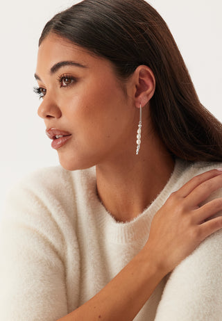 Berthe Pearl Chain Earrings