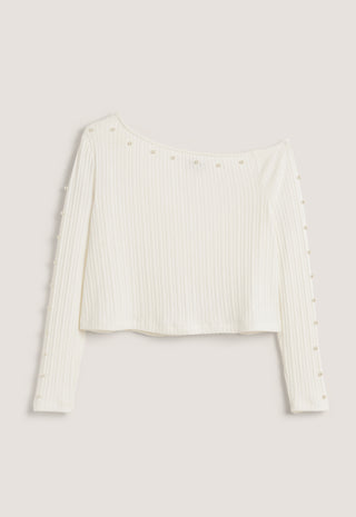 Pearl Boat Neck Top