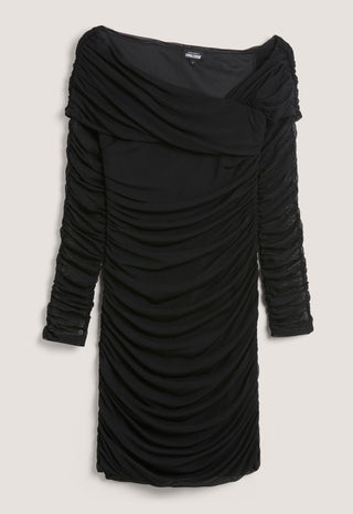 Ruched Assymetric Dress