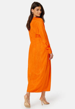 Abienne Satin Wrap Dress