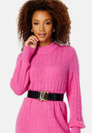 Glowie LS Knit O-Neck Dress