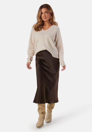 Lena High Waist Midi Skirt