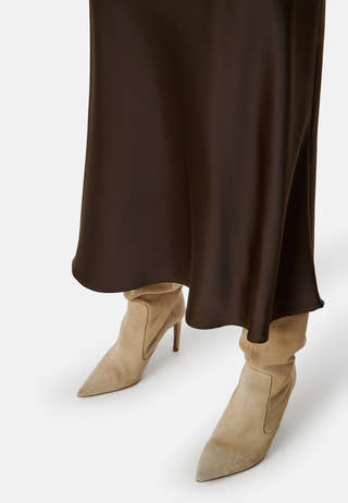 Lena High Waist Midi Skirt