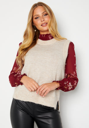Lulu Knit Vest O-Neck