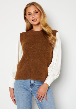 Lulu Knit Vest O-Neck