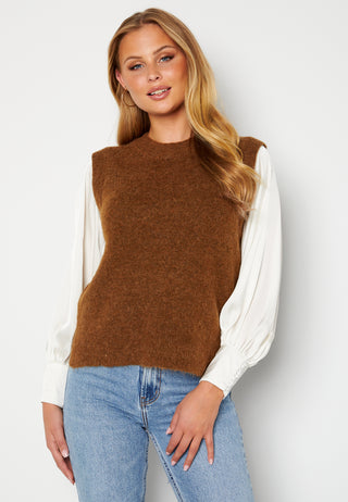 Lulu Knit Vest O-Neck