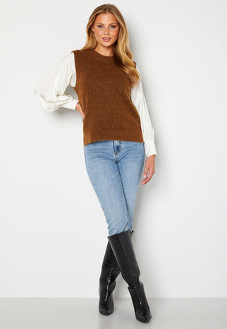 Lulu Knit Vest O-Neck