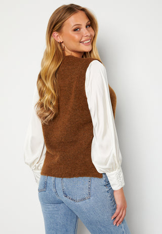 Lulu Knit Vest O-Neck