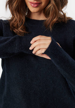 Slflulu LS Knit O-Neck