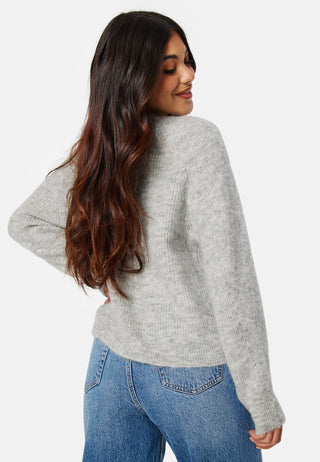 Slflulu LS strikket kort cardigan