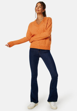 Maline LS Knit V-Neck