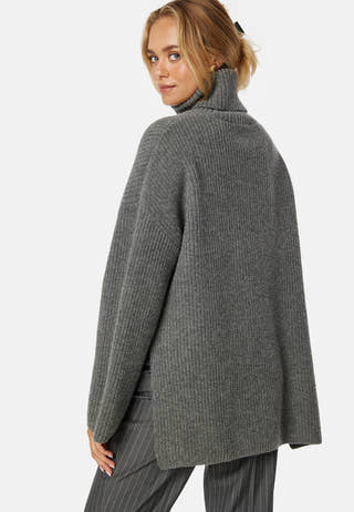 Mary LS Long Knit Roll Neck
