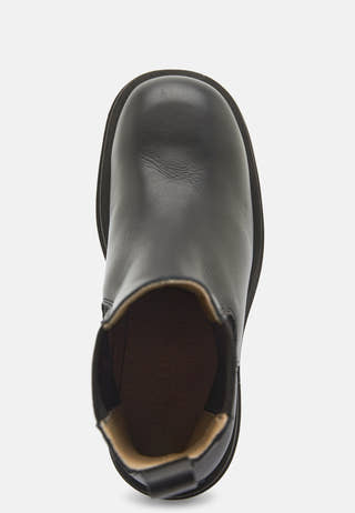 Sage Leather High Heel Boot