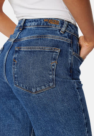 Slfalice Hw Wide Long Wing Blu Jean