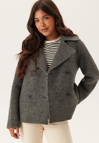 Slfalma Boucle Ullblandet Jakke
