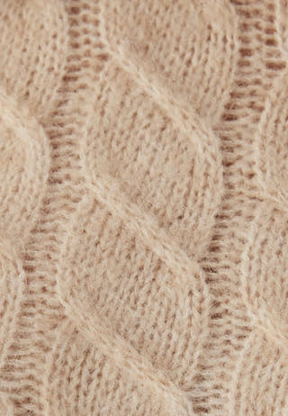 Slfalmina Ls Knit Cable Dress