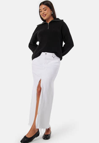 Slfbloomie Ls Knit Half Zip