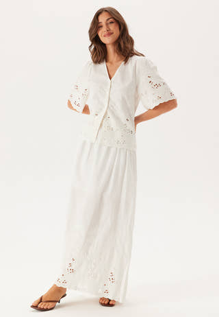 Slfdahlia Ss Broderi Shirt