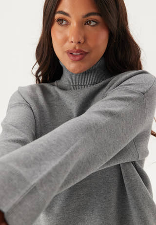 Slfkamma Ls Knit Roll Neck Noo