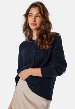 Slflulu LS strikket kort cardigan