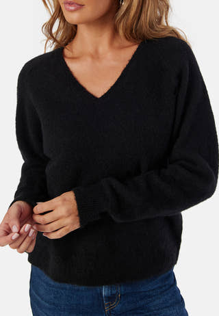 Slflulu New Ls Knit V-neck B