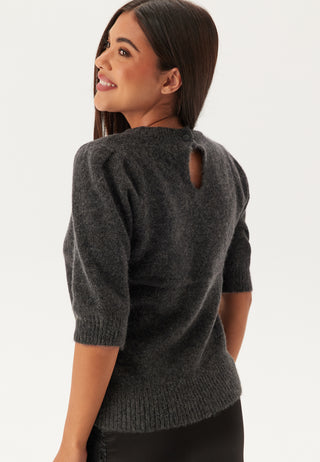 Slflulu Ss Open Back Knit O_x0