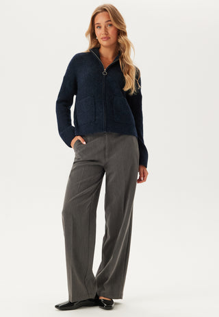 Slfsia Ras Ls Knit Zipper Card