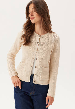 Slfvinna Ls Structure Knit Car