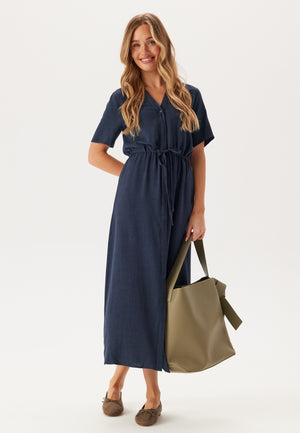 Slfviva-damina Ss Ankle Sun Kjole