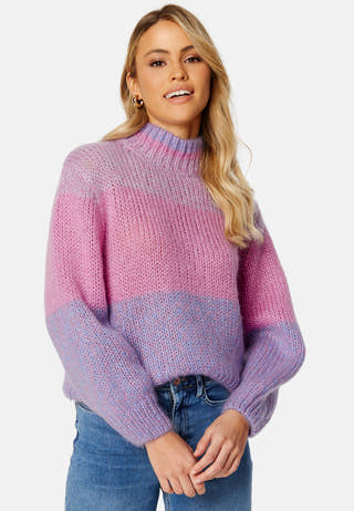 Suanne Stripe LS Knit Highneck