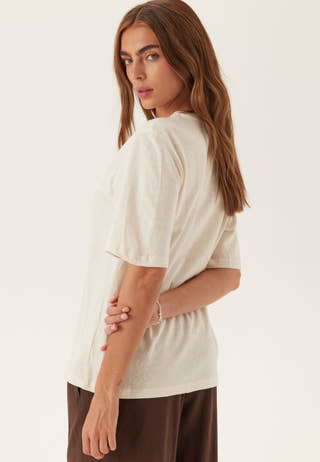 Slfada Ss Linen Blend Tee