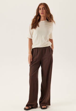 Slfada Ss Linen Blend Tee