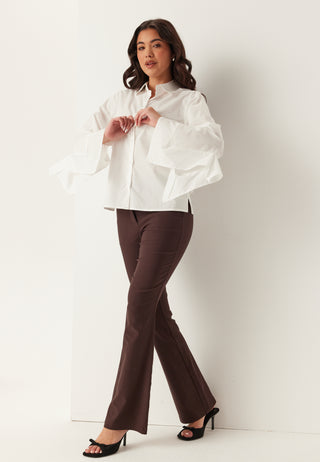 Slfdelia Relaxed Flounce Skjorte