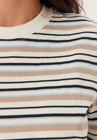 Slfessentail Striped Boxy Tee