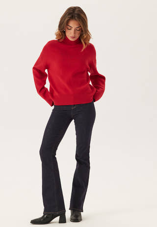 Slfkamma Ls Knit Roll Neck Noo