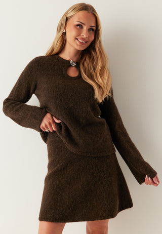 Slflulu Brushed High Waist Knit Skirt