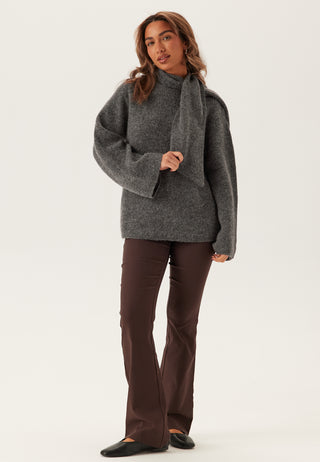 Slflulu Ls Bow Knit