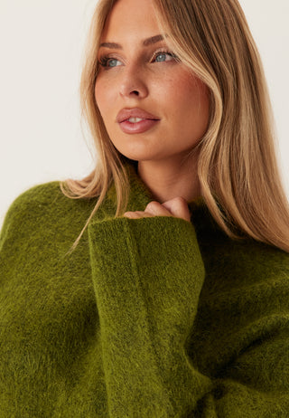 Slfmira Mohair Ls Knit High_x0