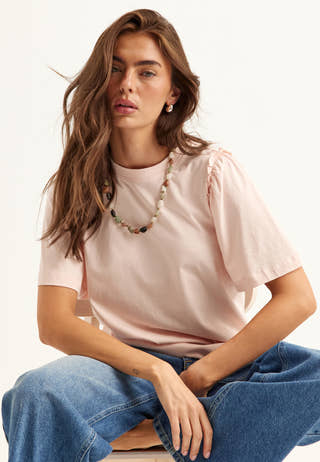 Slfpenelope 2/4 RUFFLE TEE NOOS
