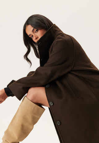 Slfvinni Wool Blend Coat