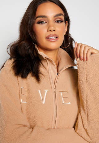 W. Pile Turtle Zip Sweat