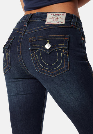 Becca Mid Rise Bootcut Flap Jeans