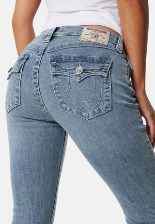 Becca Mid Rise Bootcut Flap Jeans