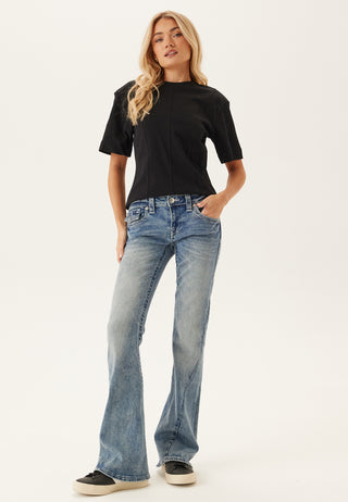 Crystal Joey LR Flare Big T Jeans