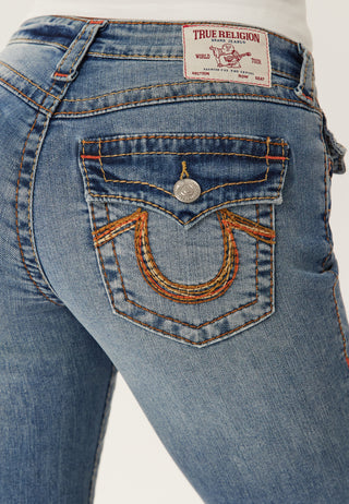 Rainbow Pkt Becca Mid Waist Bootcut Big T Jeans