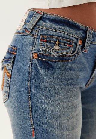 Rainbow Pkt Becca Mid Waist Bootcut Big T Jeans