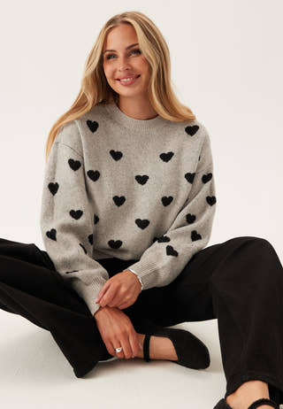 Awheart Ls O-neck Knit