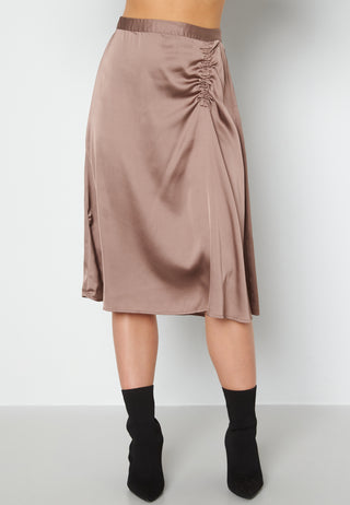 Cristy H/W Rouching Slit Skirt